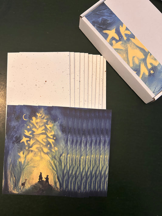 A10/ Kerstkaart Lichtpad - X 10 - voordeelpakket