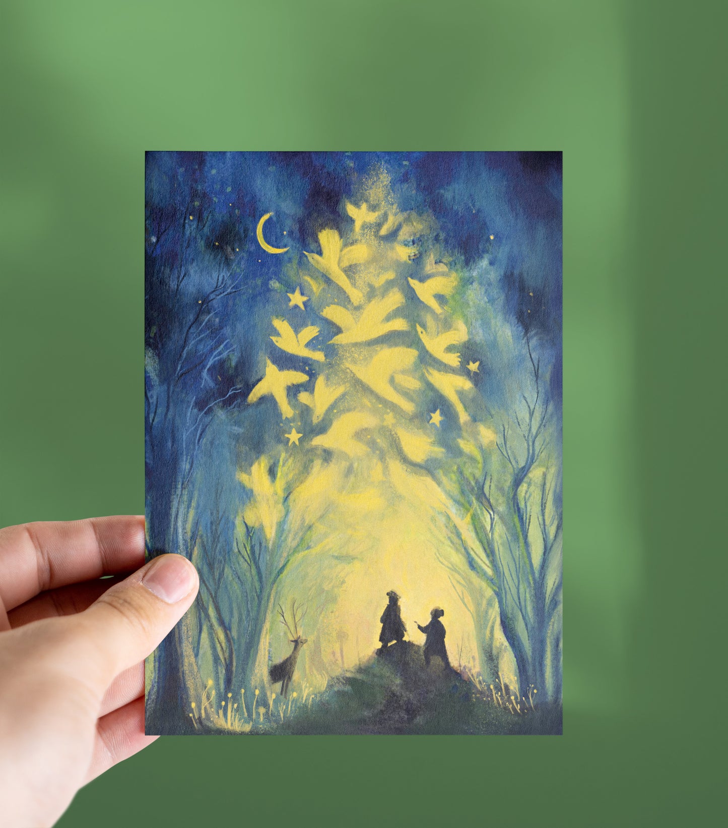 A10/ Kerstkaart Lichtpad - X 10 - voordeelpakket